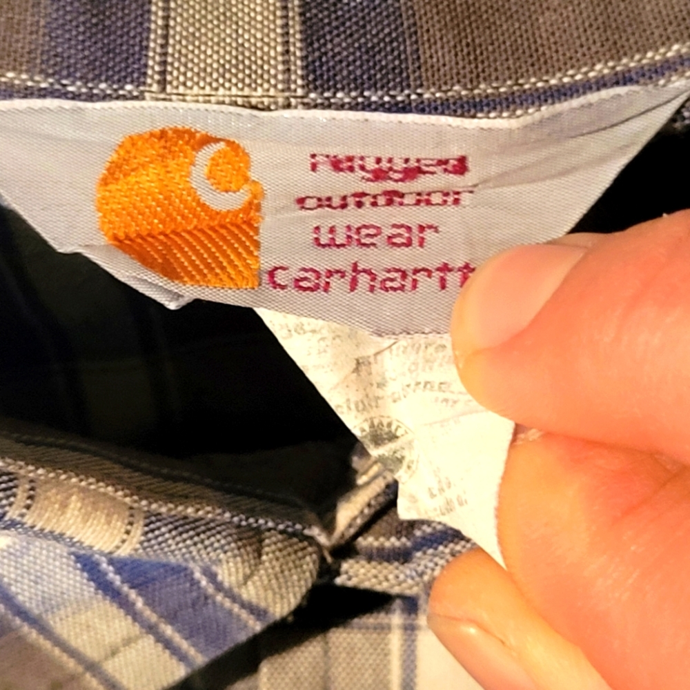 Vintage Carhartt 3XL button down plaid shirt